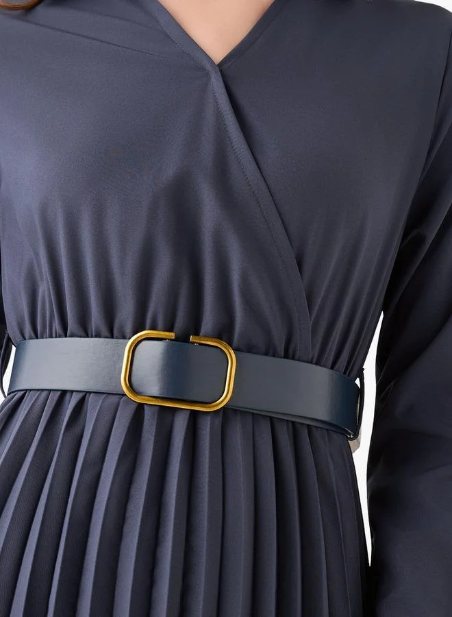 Splash FAV  Midi Shirt Dress with Belt for Women | Best Price UAE